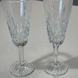 Waterford Crystal Clear Fluted Glasses